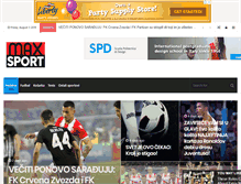 Tablet Screenshot of maxsport.rs