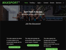 Tablet Screenshot of maxsport.com