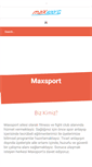 Mobile Screenshot of maxsport.com.tr