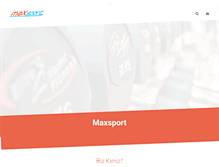 Tablet Screenshot of maxsport.com.tr